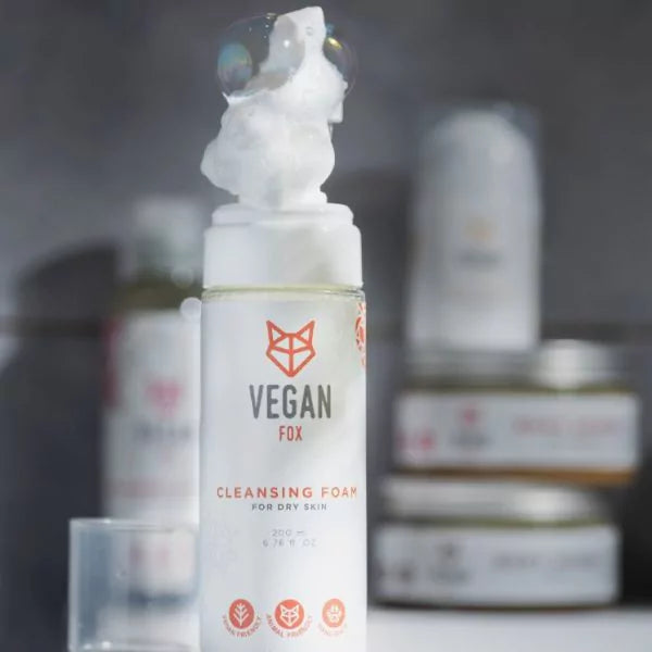 Mousse nettoyante à l'aloe pour peau sèche