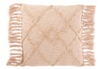 Coussin Carre Losange Coton Polyester Rose
