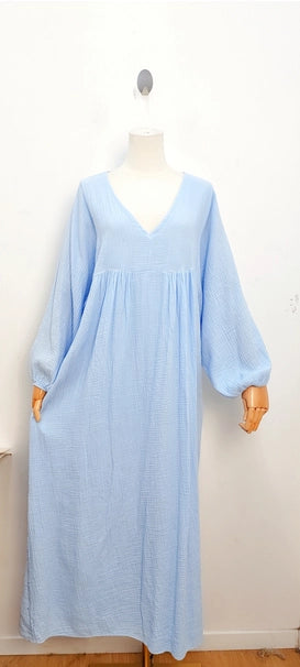 Robe En Gaz De Coton